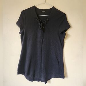 Ruff Hewn Short-Sleeved Tee Black Lace-up